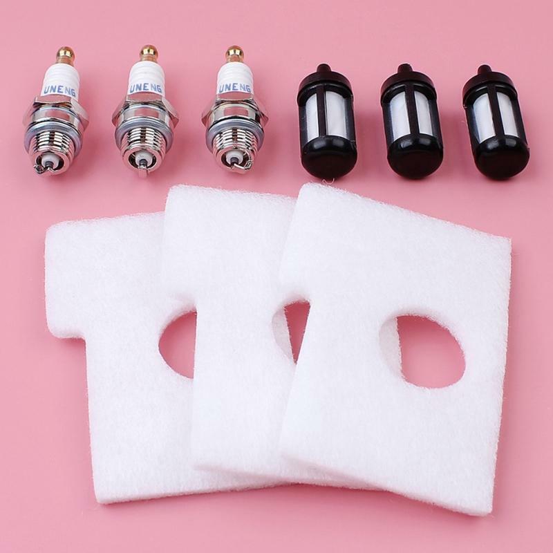 Air Filter Service Fuel Filter & Spark Plug Kit Lawn Mower Replacement Parts Set