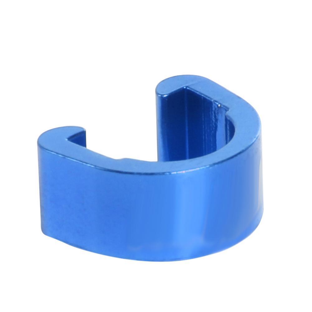 5pcs Bike Bicycle Cycle C-Clips Buckles Hose Brake Line Gear Cable (Blue)