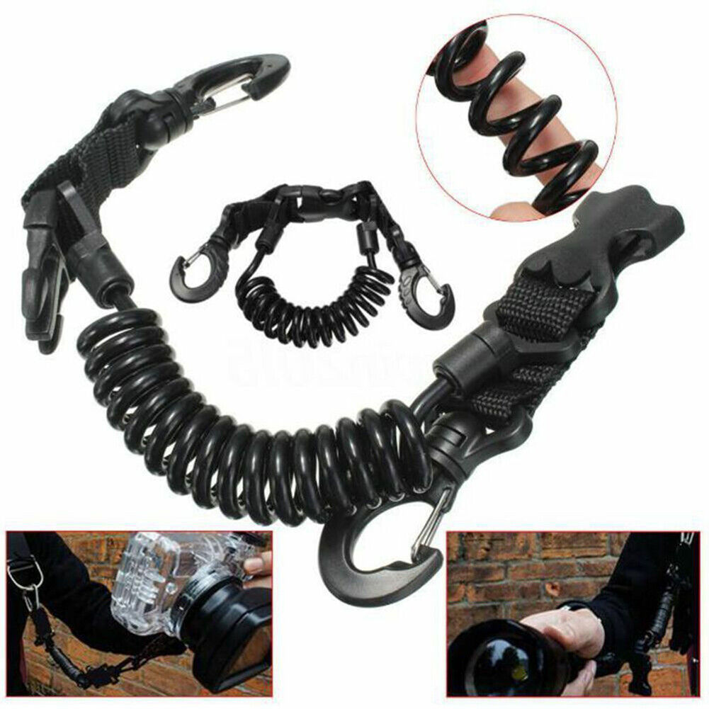 Scuba Diving Camera Anti-lost Spring Coil Lanyard Underwater Spiral Rope