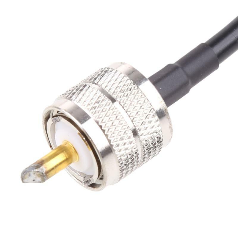 CB Radio Cable PL259 Jumper 3FT(1m) RF Adapter PL-259 UHF Male to Male Connector