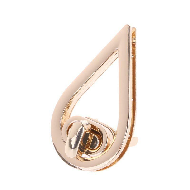 Water Drop Shape Clasp Turn Lock Twist Locks DIY Leather Handbag Bag Hardware