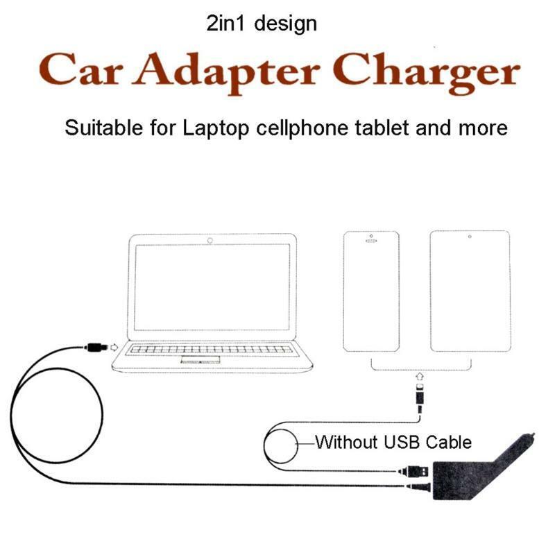 DC Laptop Car Adapter Charger 19V 3.42A 4.0x1.7mm QC3.0 for U38D UX32V