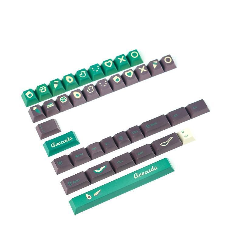 141pcs PBT Keycap Cherry Profile Dye Sublimation Keycap w/ 7U Space Bar Key Cap