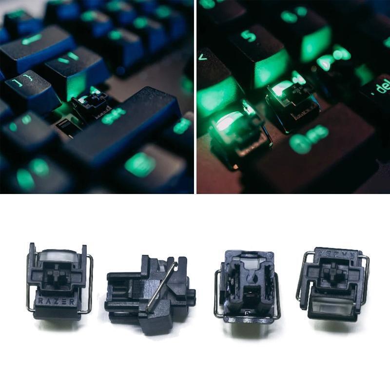 4Pcs V2 Razer Black Hot Swap Switch Optical Switches for Razer Huntsman Elite