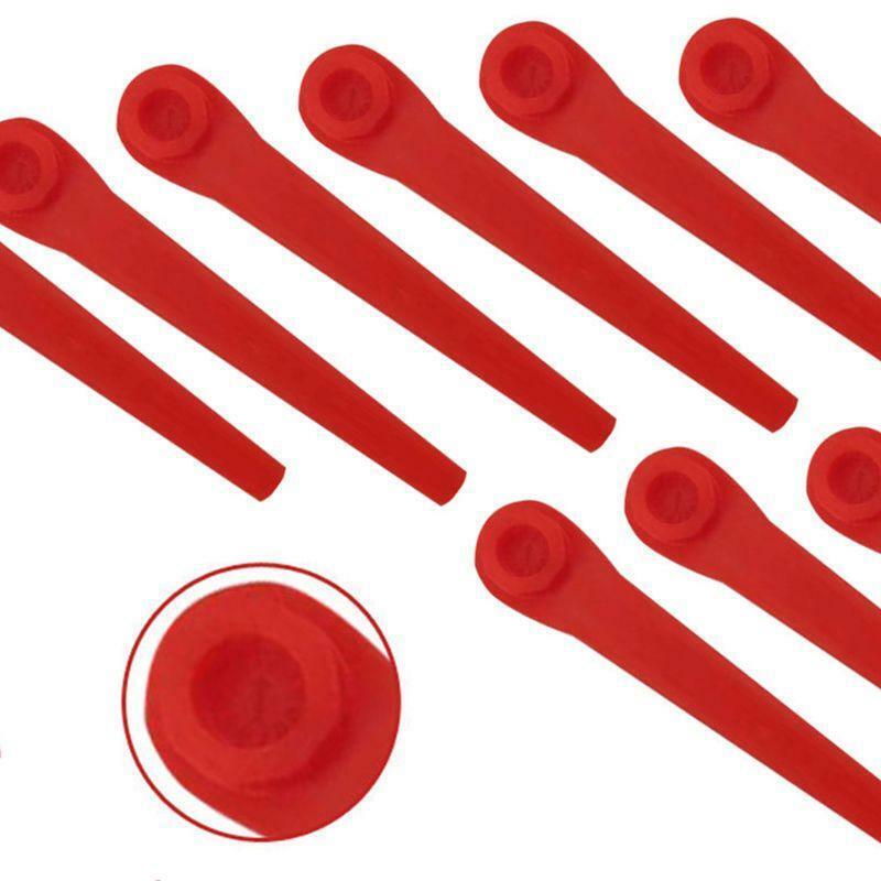 100Pcs Plastic Grass Trimmer Blades Replacement Lawn Mower Blade Garden Tool
