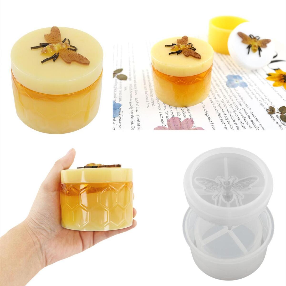 Silicone Jar Molds Reusable Handmade DIY Mould for   Jar Art Crafts