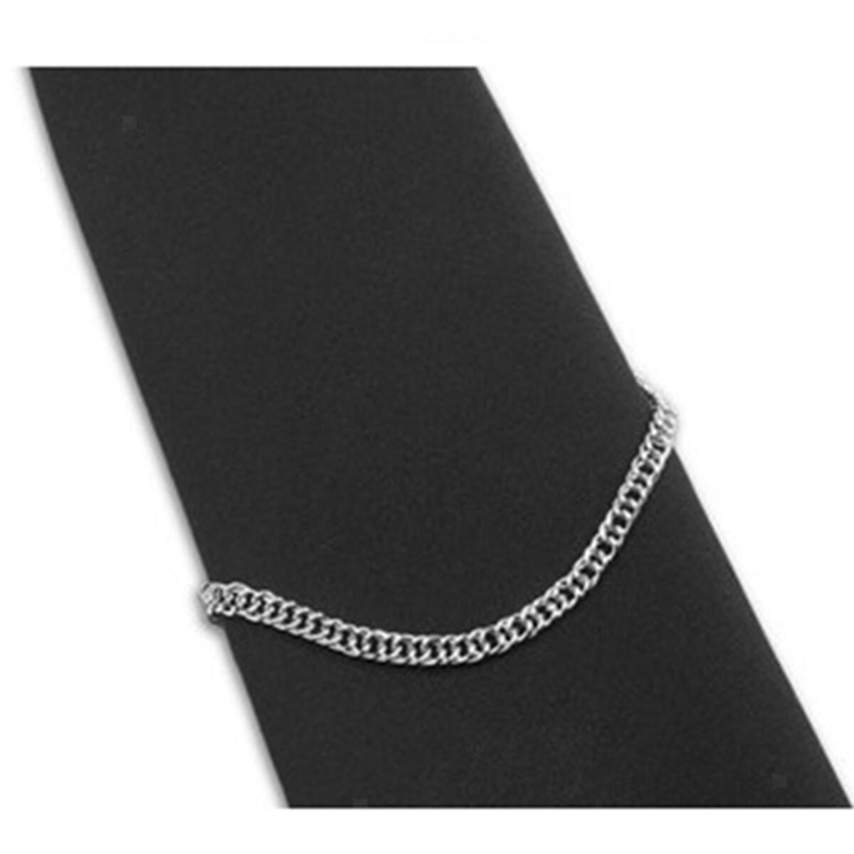 Tie Chain for Men Herringbone Necktie Link Tie Chain Brooch Fashion Tie Clips