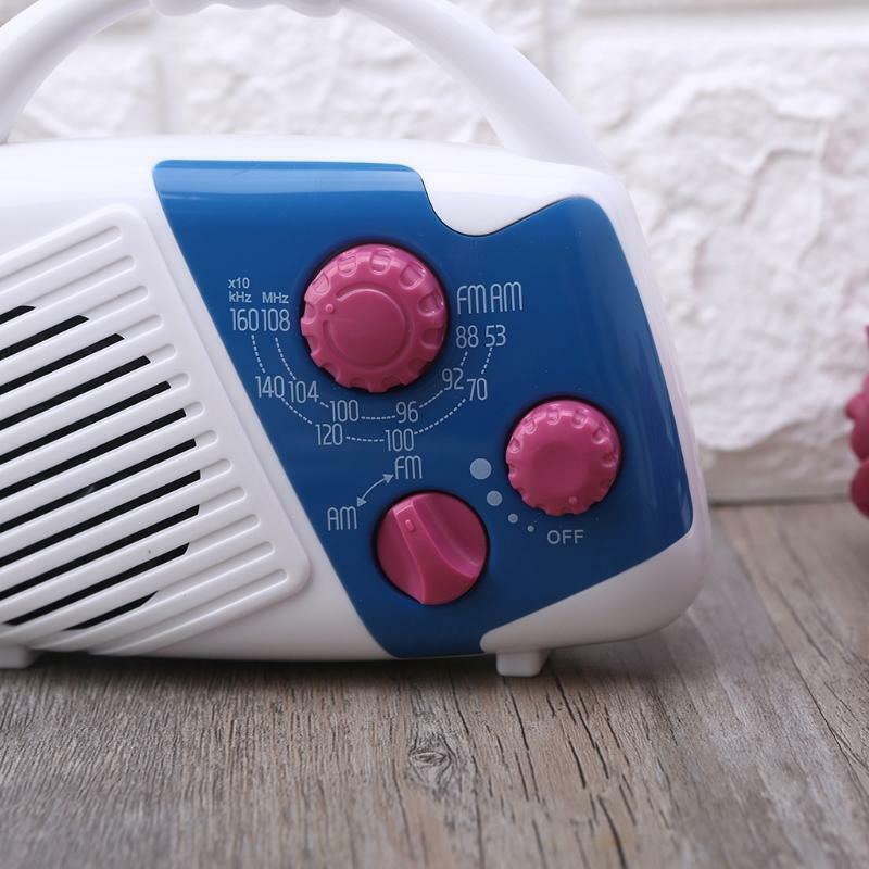 Waterproof AA Battery AM FM Radio Shower Radio With Speaker for Bathroom