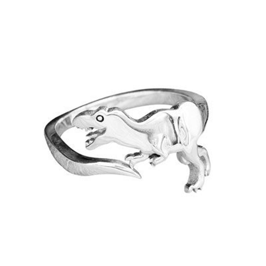 4pcs Punk  Rings Dinosaur Theme Accessory for  Men Holiday