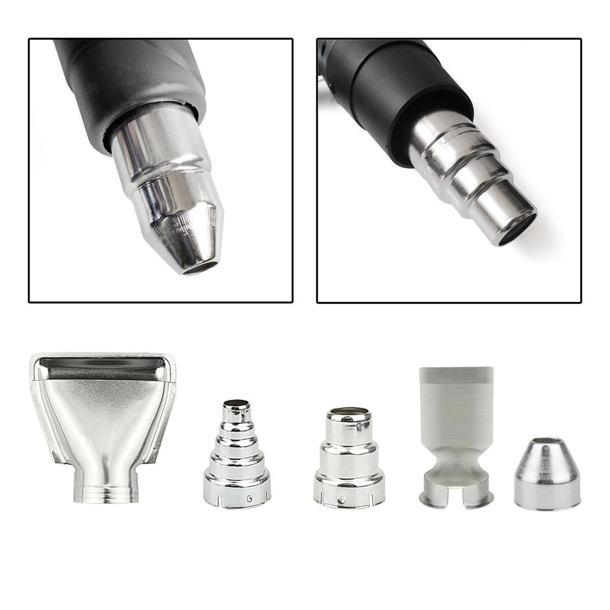 5 Pieces Heat   Nozzles Kit Stainless Steel for Hot Air Soldering Station