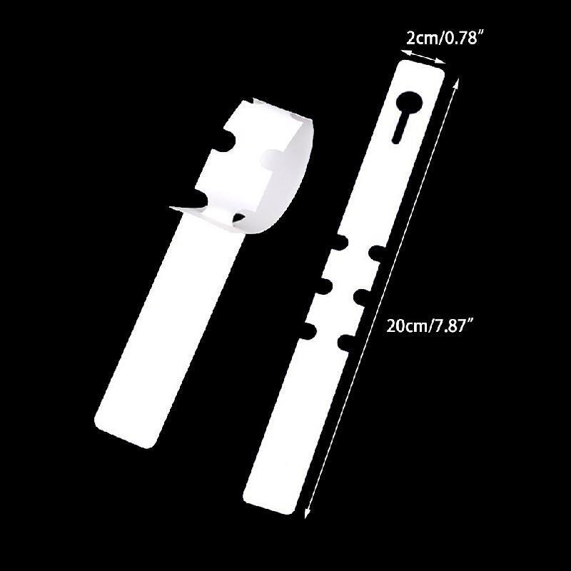100 Pcs White Plastic Plant Tree Tags Nursery Garden Lables 2x20cm Wrap Around