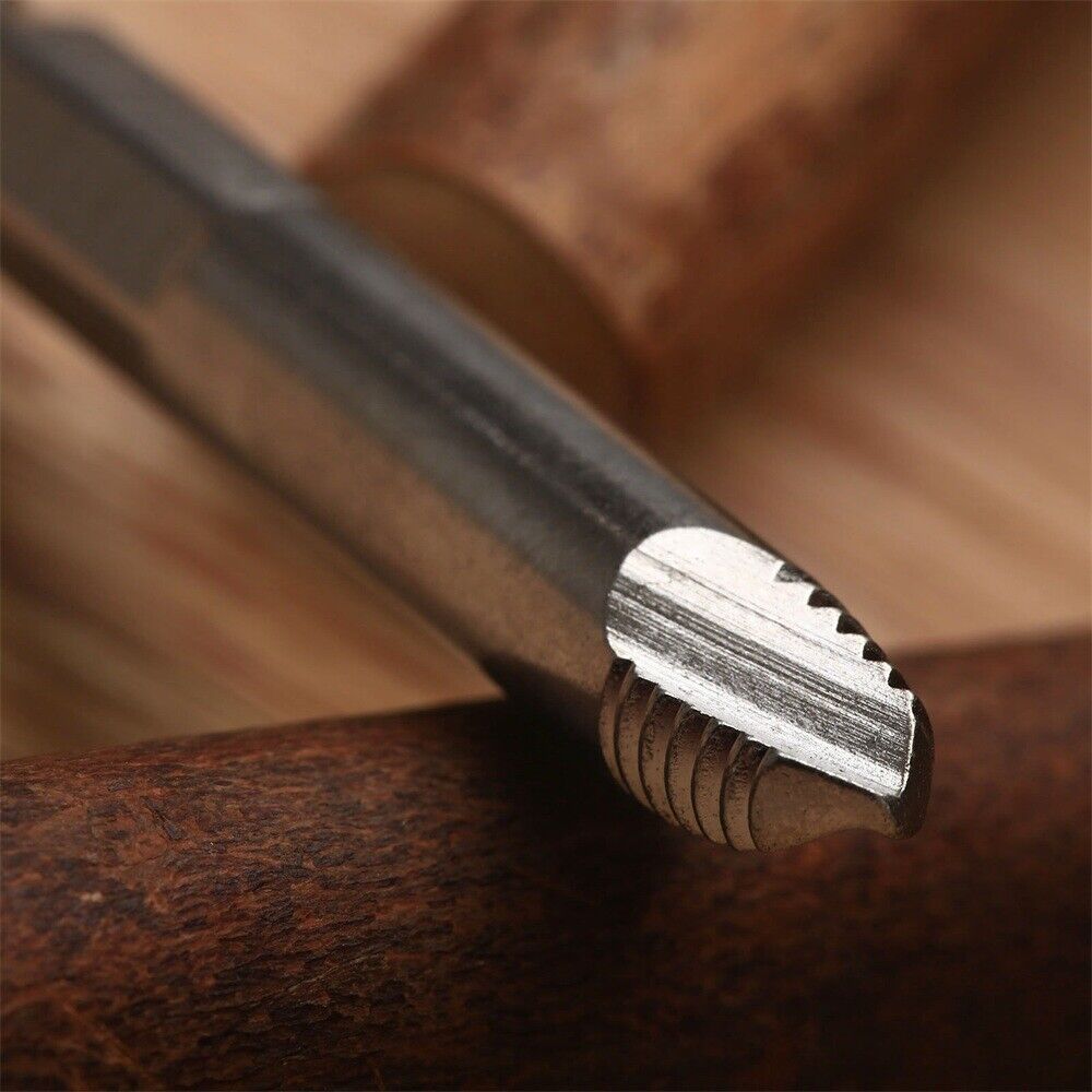 5Pcs Damaged Screw Extractor Easy Out Set Bolt Stud Remover Tools Kit Hex Shank