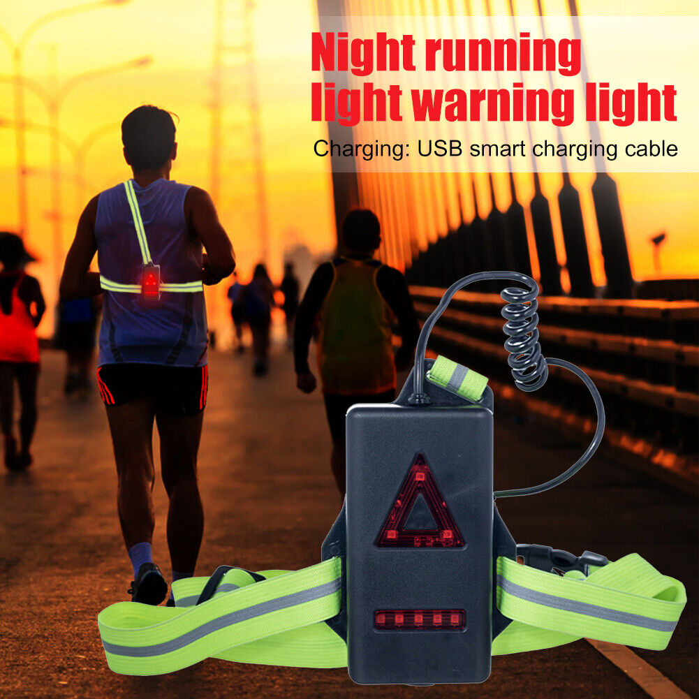 LED Running Light Rechargeable Waterproof Chest Lamp for Jogging Camping
