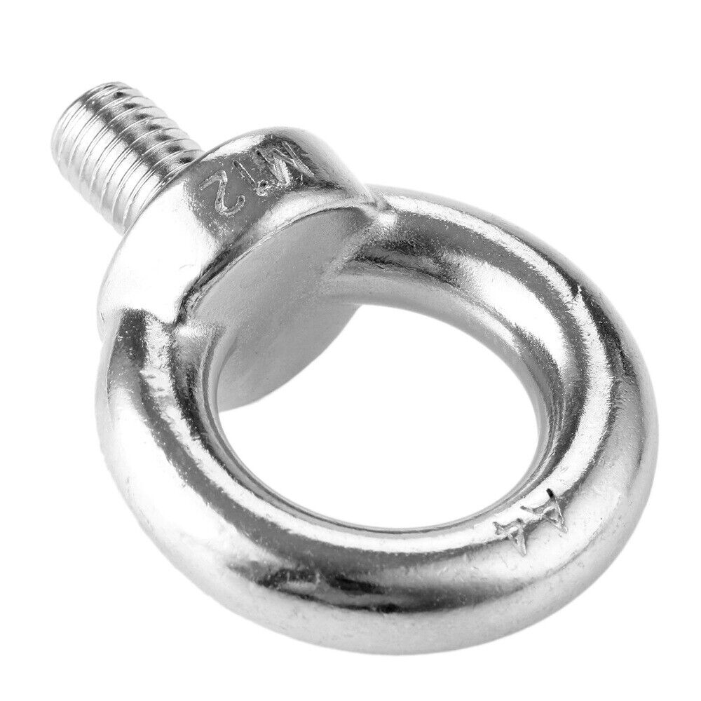 Marine Grade Stainless Steel Lifting Eye Bolts Screws Eyebolts M12 for mining