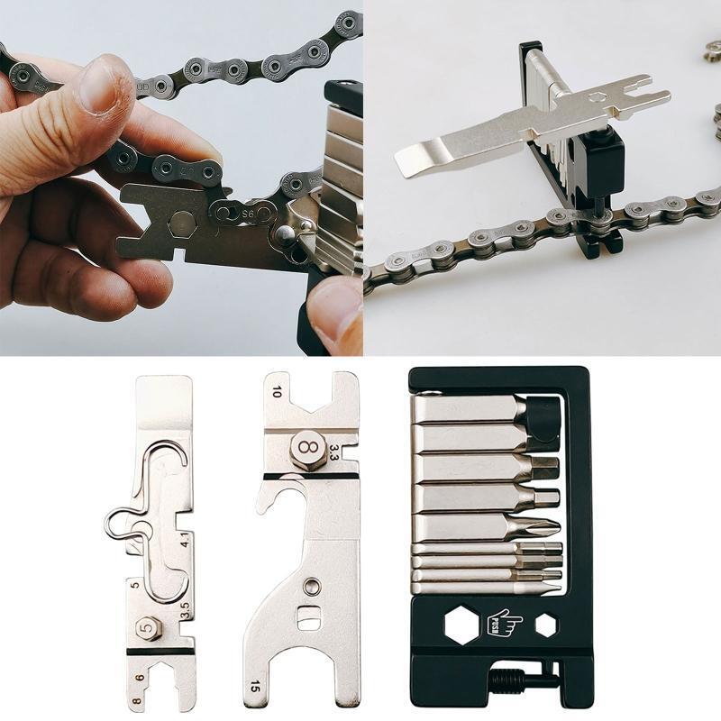 Multi-function Wrench Bicycle Repair Tool Kit Portable Bicycle Mechanic Fix Tool