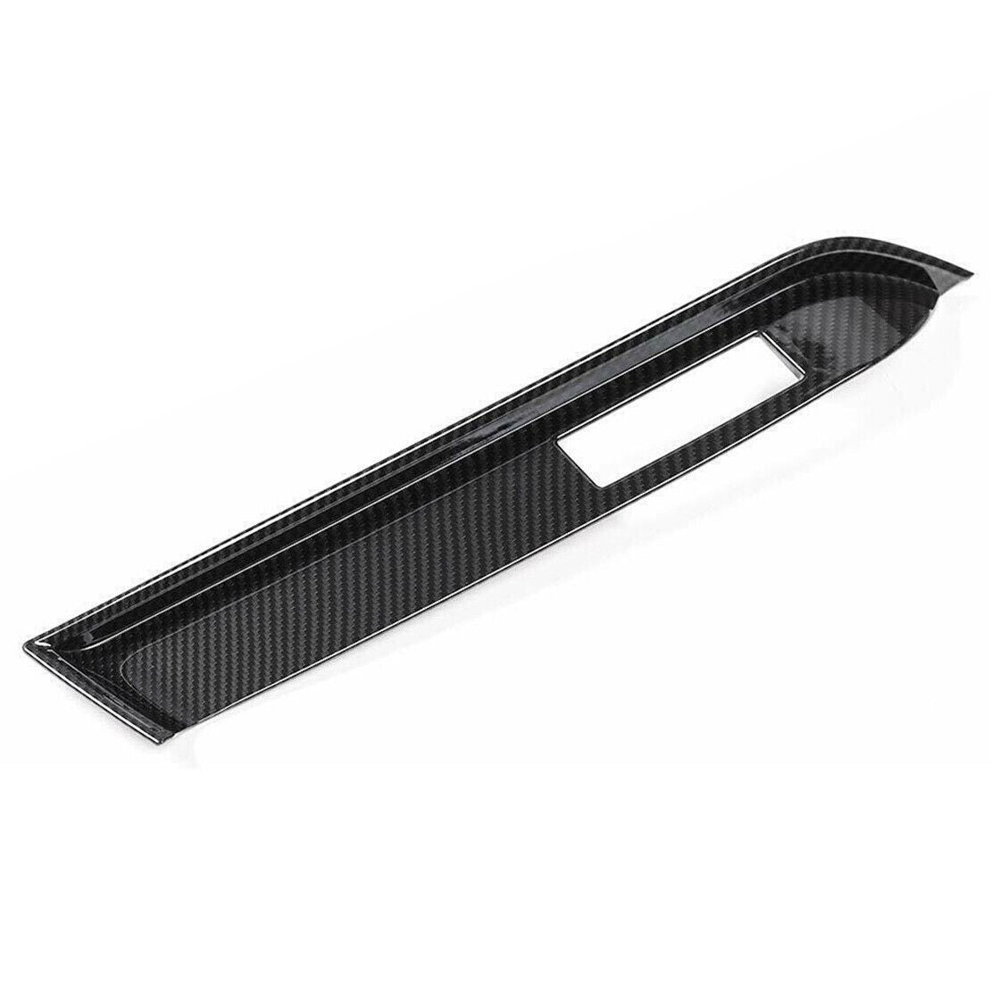 Carbon Fiber style Interior Co-pilot Dashboard Cover Fit For Ford Mustang 15-19