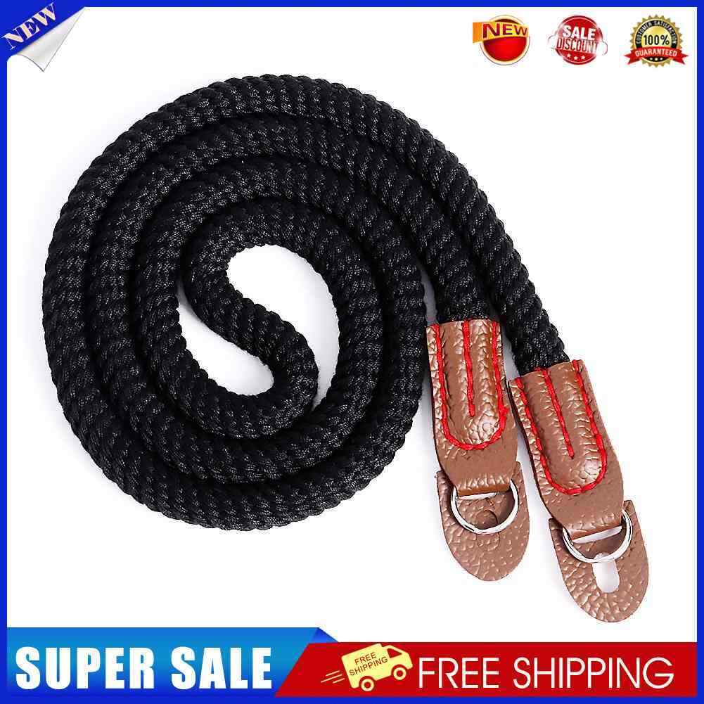 100cm Universal Camera Shoulder Strap Breathable Cotton Camera Belt (Black)