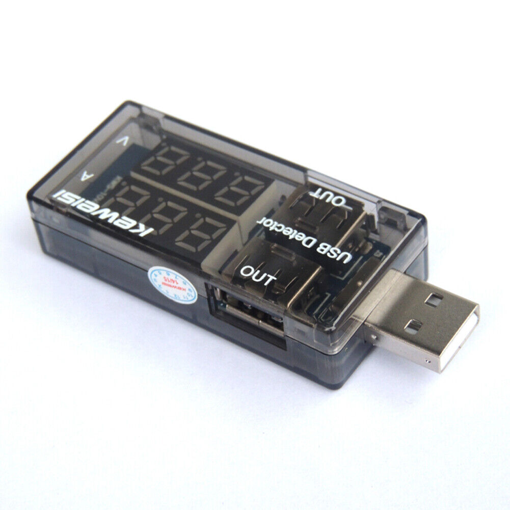 USB Charger Current Voltage Charging Detector Battery Voltmeter Ammeter
