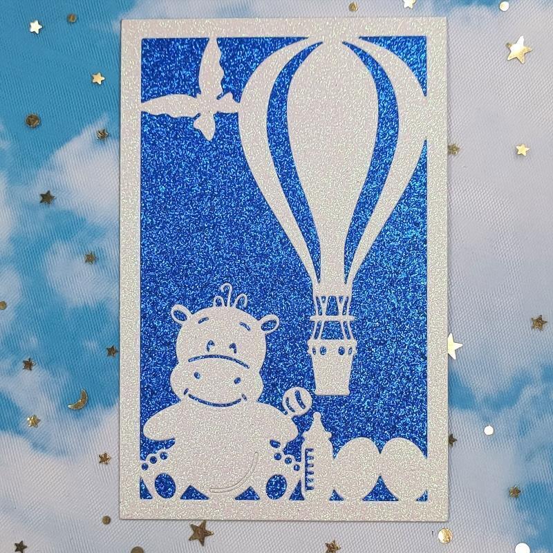 Hot Air Balloon Metal Cutting Dies Photo Album Family Together Party Diary