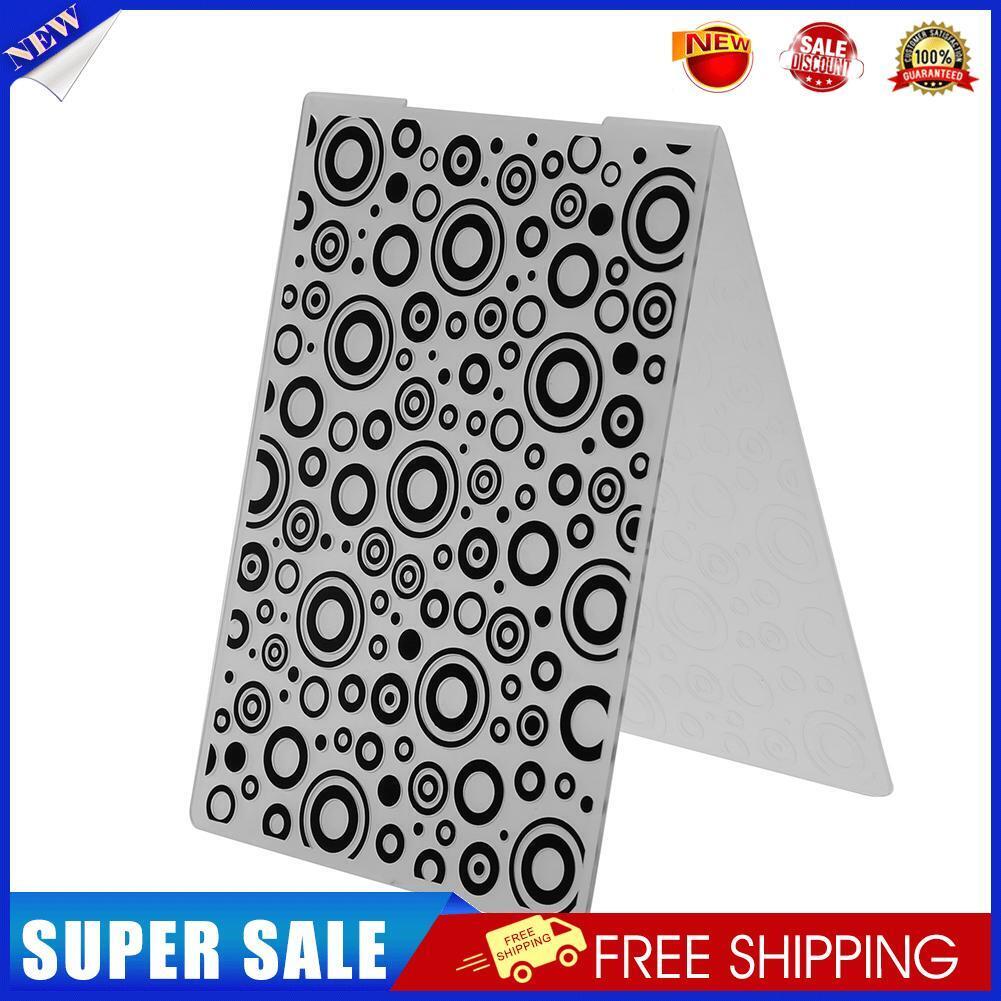 1pc Jingling Bell Plastic Embossing Folder Template For Scrapbooking DIY