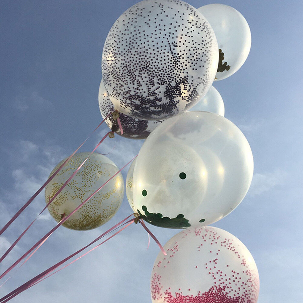 20PCS Colorful Confetti Balloon Birthday Wedding Party Decor Helium Balloons 12"
