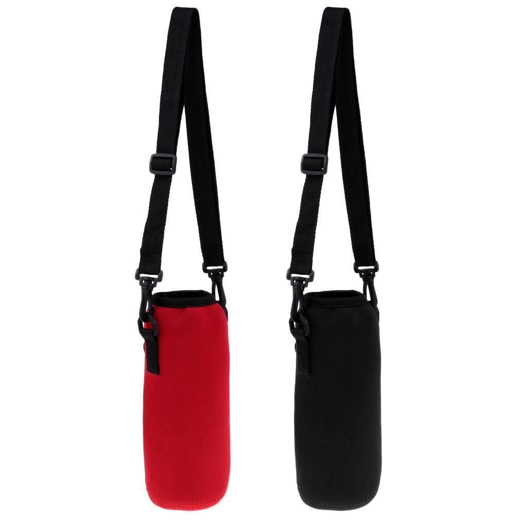 Bottle Sleeve 2 Pack, Water Bottle Holder Neoprene Carrier Insulator with Strap