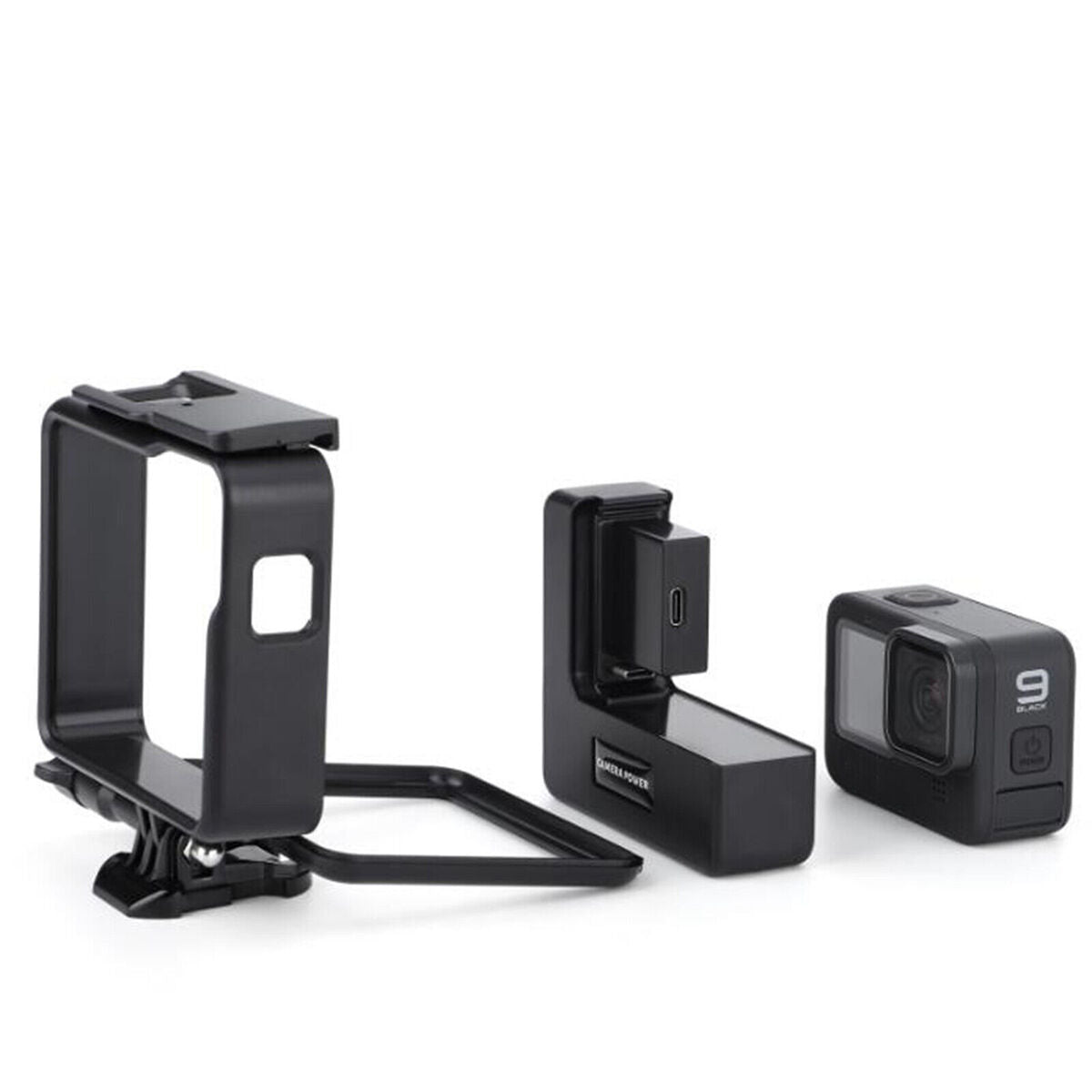 Side Power Bank Battery Protective Frame Case Parts for GoPro hero9 Accessories
