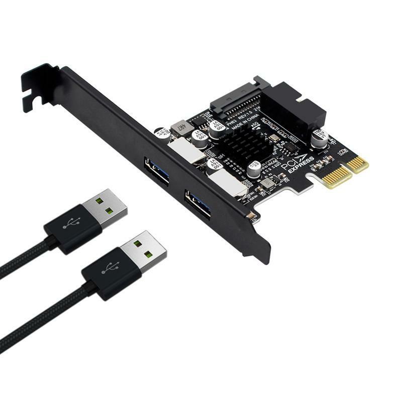 2 Port USB 3.0 PCI Express Riser Card PCI-E Expansion Adapter PCIE 1X USB3.0 HUB