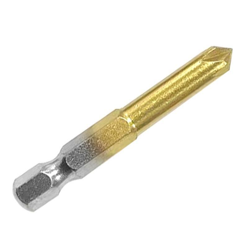 1/4'' Hex Shank HSS 5 Flute Countersink 90 Degree Center Punch Tool Set For Wood