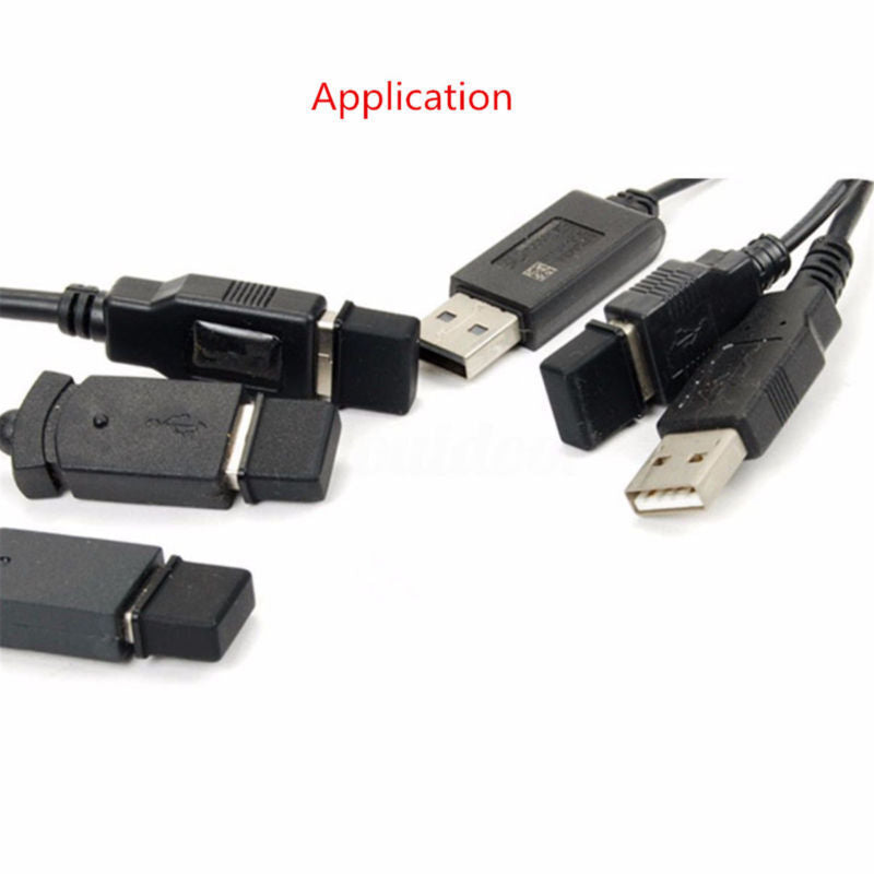10X Black Replacement USB Male Plug Caps Protect Cover Anti-dust Lids 18x7x14mm