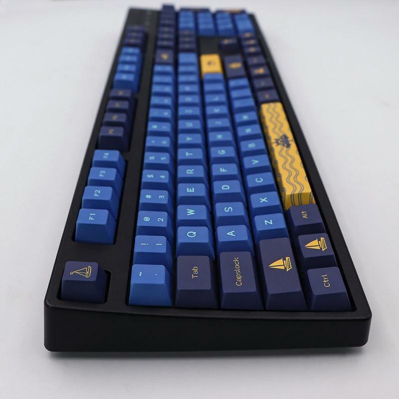 143 Keys Cherry Profile Nautical PBT Dye Subbed Keycap for Mechanical Keyboard