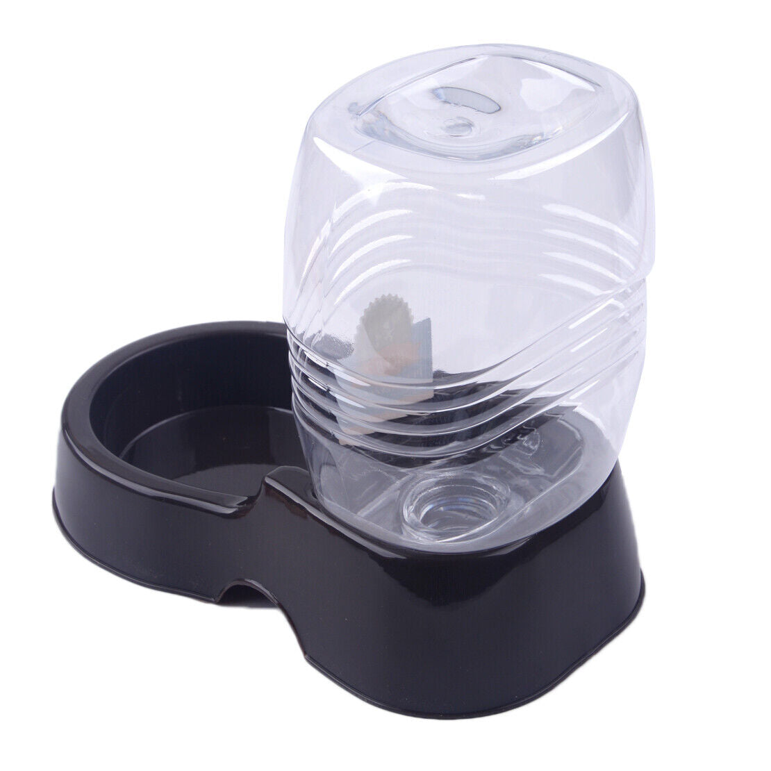 1x Automatic Pet Dog Cat Puppy Water Food Feeder Fountain Bowl Dish Dispenser Li