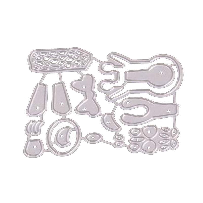 Cute Giraffe Metal Cutting Dies Cartoon Animal Die Cuts Embossing Mould Template