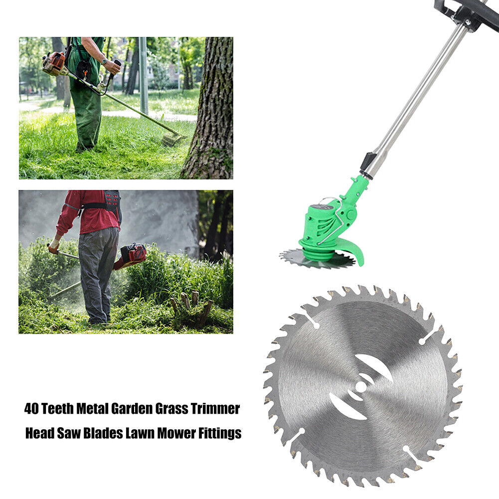 40 Teeth Metal Garden Grass Trimmer Head Saw Blades Lawn Mower Fittings