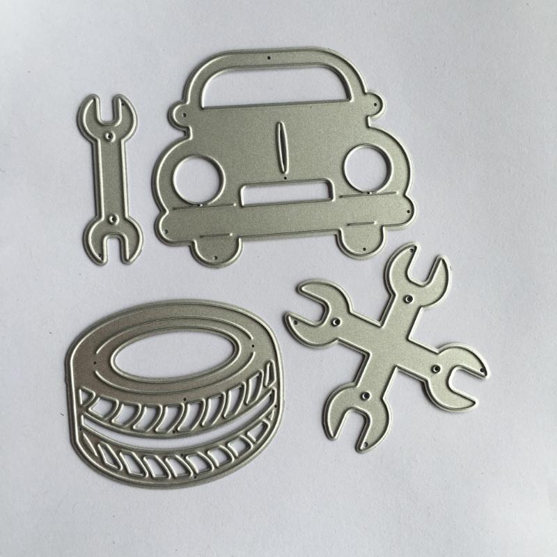 Tyre Paper Card Embossing Metal Steel Cutting Dies Stencils DIY Scrapbooking