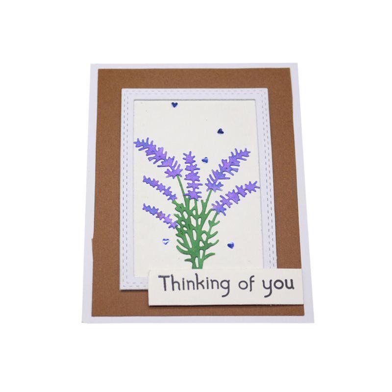 Lavender Metal Cutting Dies Stencil Scrapbooking DIY Album Stamp Paper Embossing