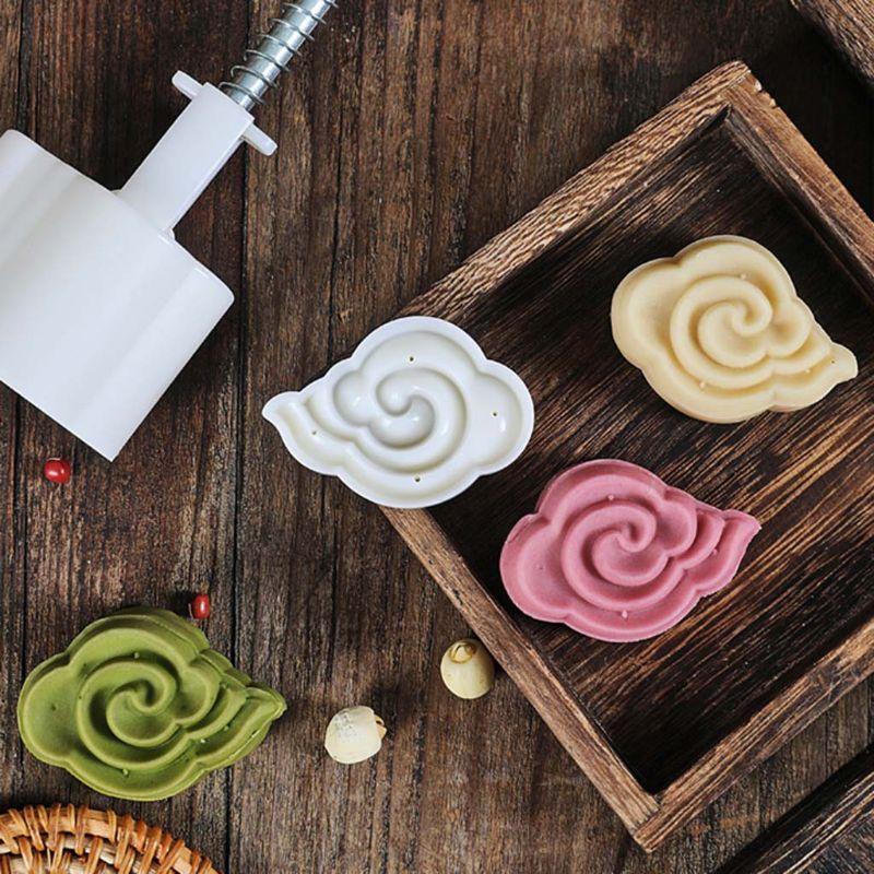 Cookie Cutter Moon Cake Mould with Stamps Mid Autumn Festival DIY Decoration