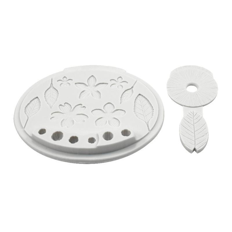 Set of 2 Plum Bossom Shape Silicone Mold for Cake Decoration Tool Baking Gift