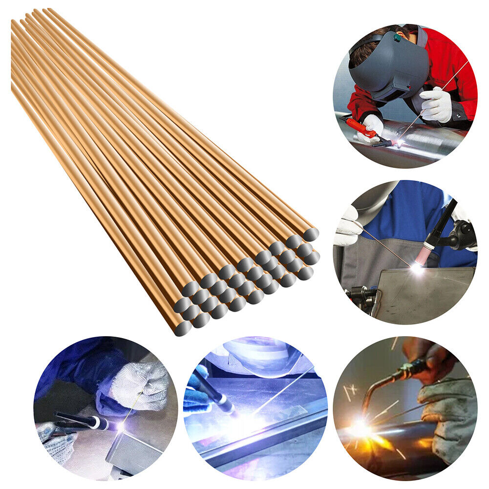 10pcs Weld Bars Cored Wire Carbon Steel Argon Arc Welding Rods (33cmx2mm)