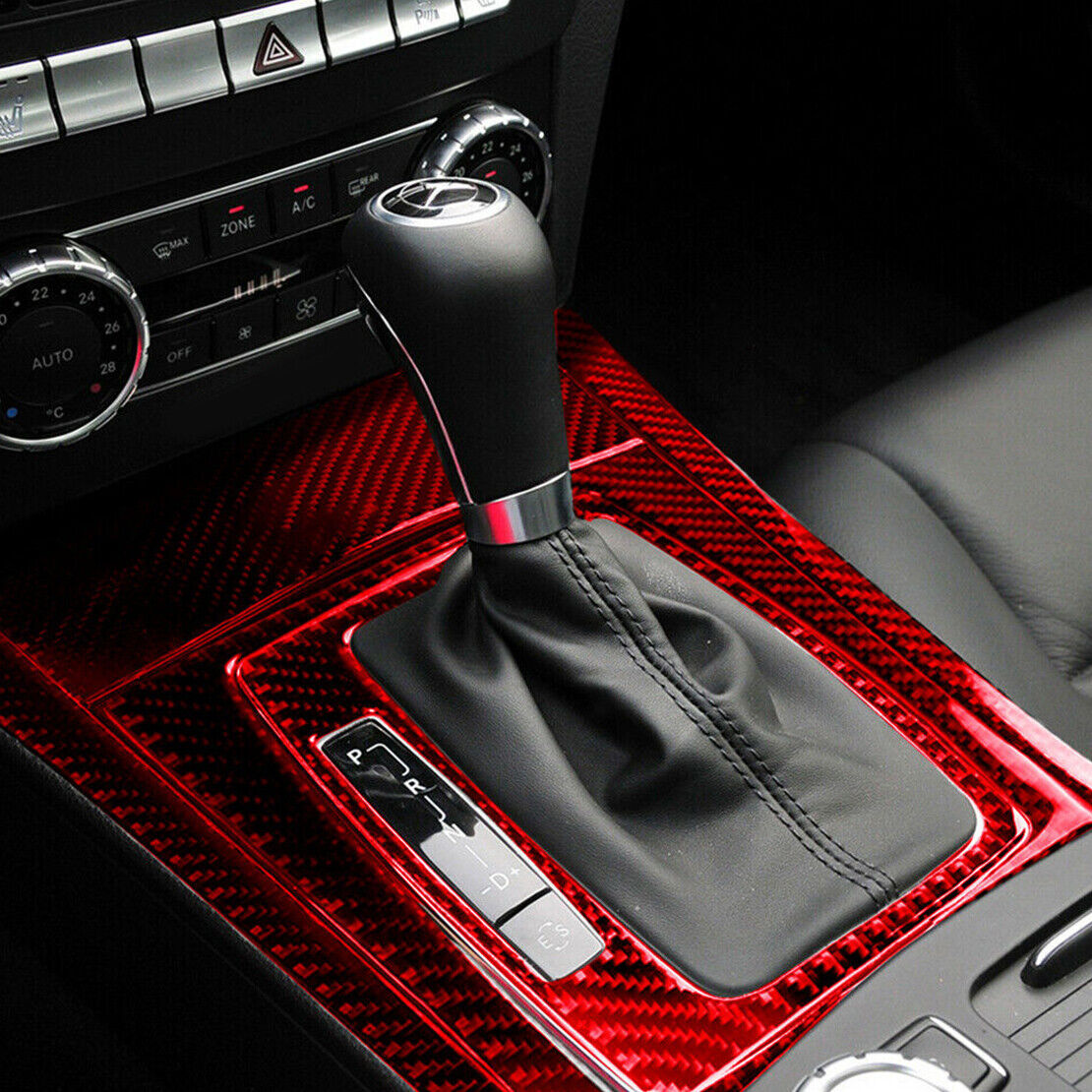 Gear Shift Box Panel Frame Trim Cover fit for Benz C Class W204 2007-2013 Acc