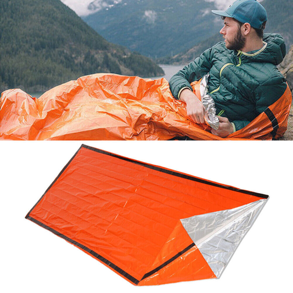 Outdoor Emergency Blanket Set with Whistle Buckle Reusable Warm Blankets