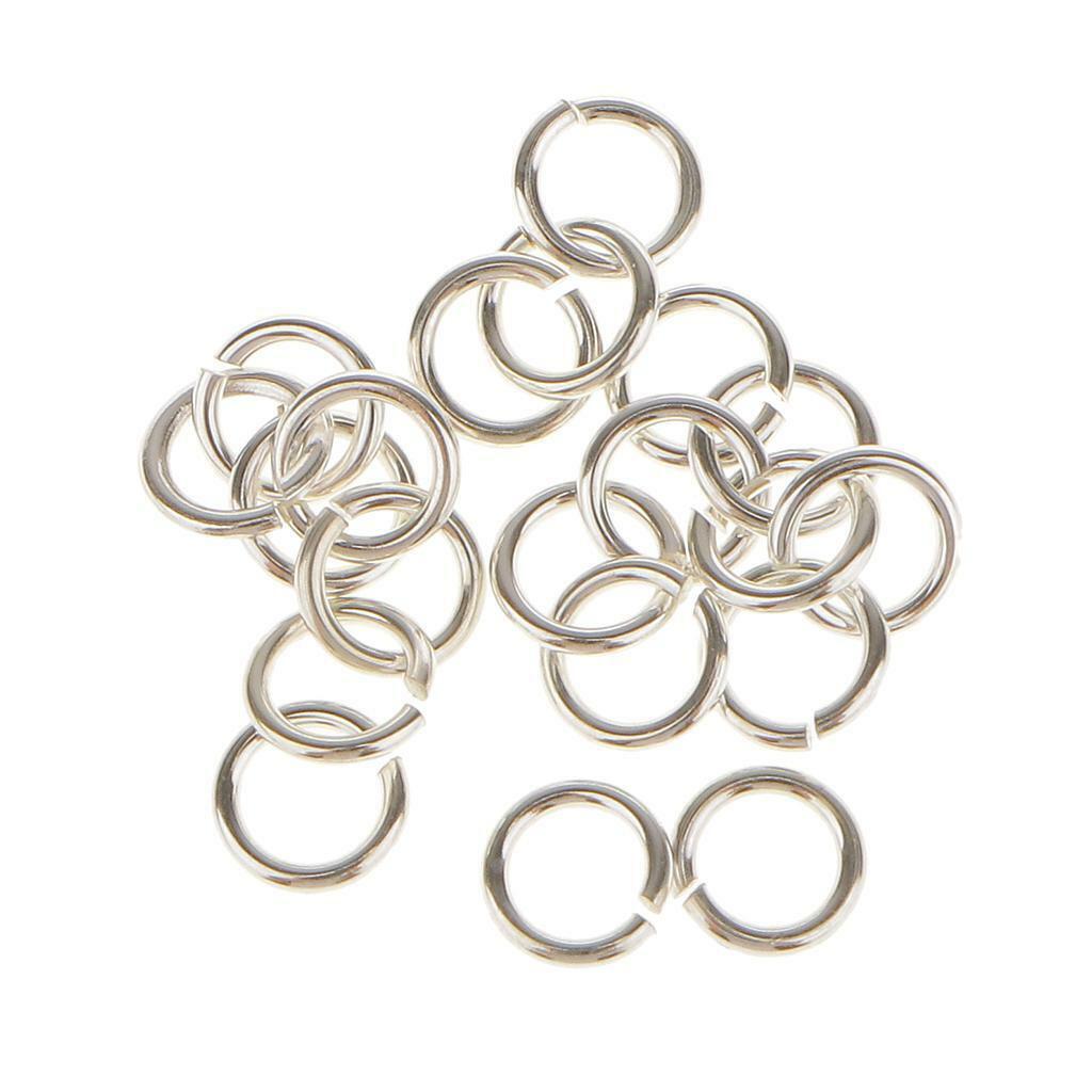40 Piece 925 Sterling  Jump Rings Split Rings Jewelry Making Connector