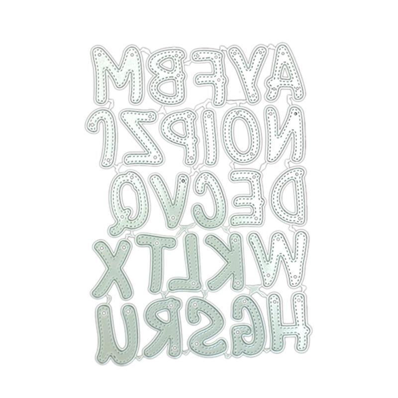 English Alphabet Cutting Dies DIY Stamps Crafts Template Mold Stencils