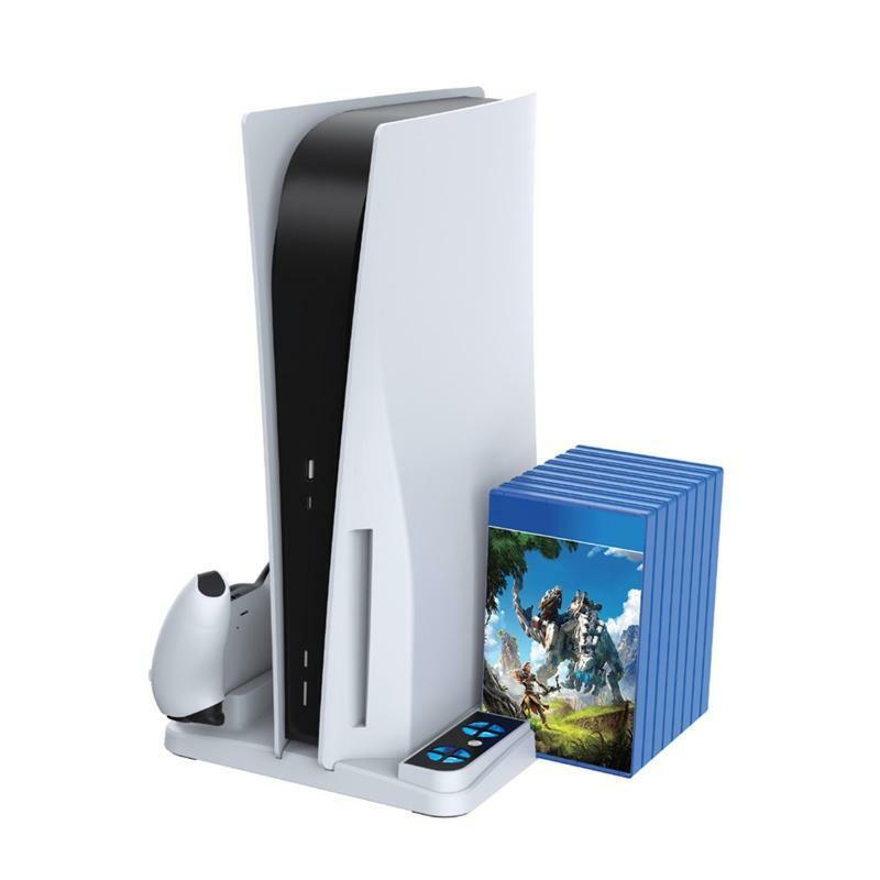 Charging Station Dock with Dual Controller Charger Ports for PS5 DE/UHD Host