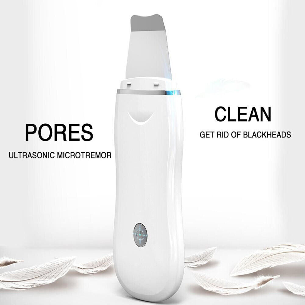 Ultrasonic Skin Scrubber Acne Blackhead Removal Exfoliating Peeling Spatula