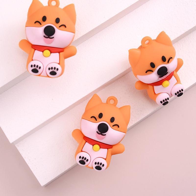 Cute Cartoons Shiba Inu Car Key Chain Charm Puppy Bag Handbag Wallet Charms