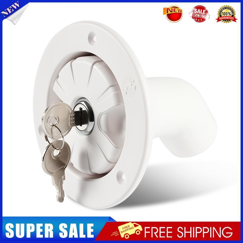RV Accessory Gravity Fresh Water Fill Hatch Lockable Inlet Filter for Boat