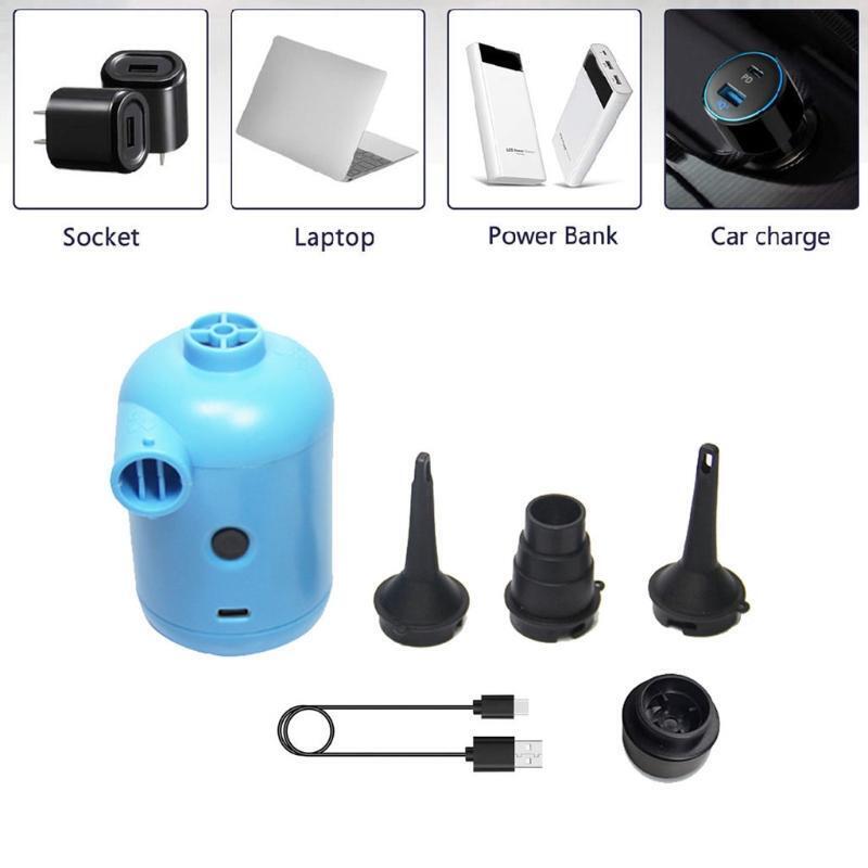Portable USB Charging Mini Electric Air Pump for Air Mattress Boat Sofa Car Camp
