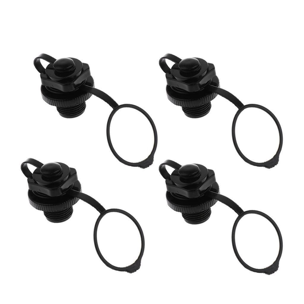 4 Pieces Air Valve Caps Screw-in Fishing Boats Boston Valve Raft Fit Valve