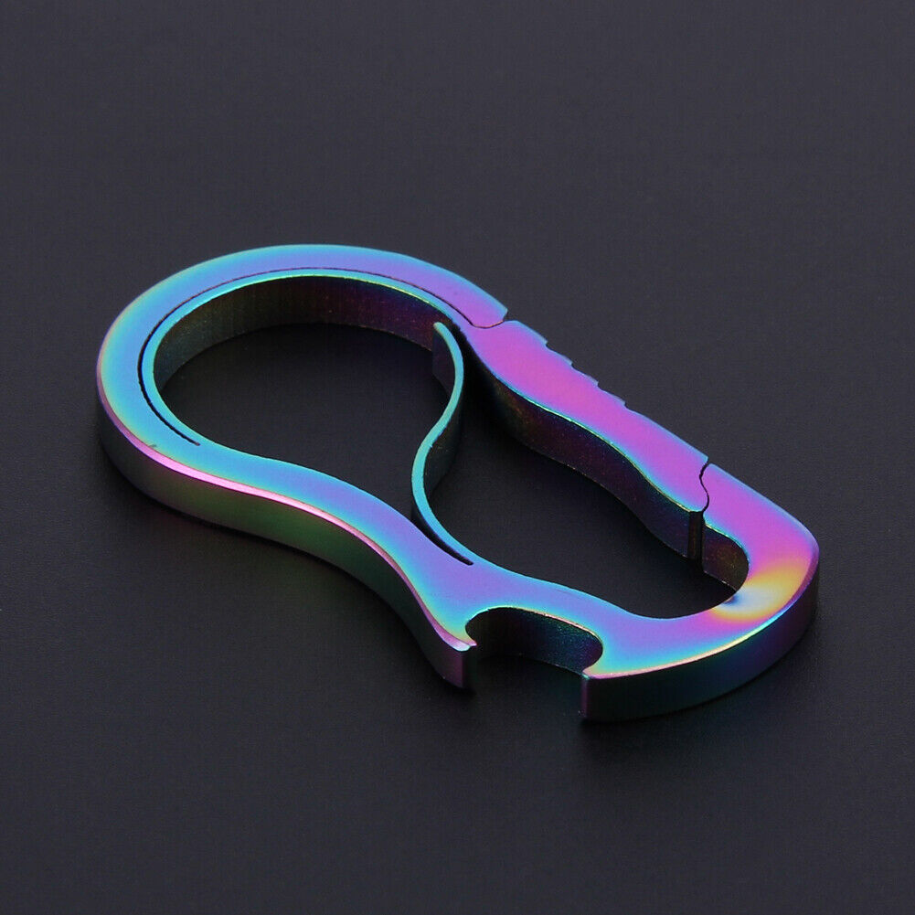 Metal Fast Buckle Outdoor Keychain EDC Equipment Titanium Alloy Carabiner